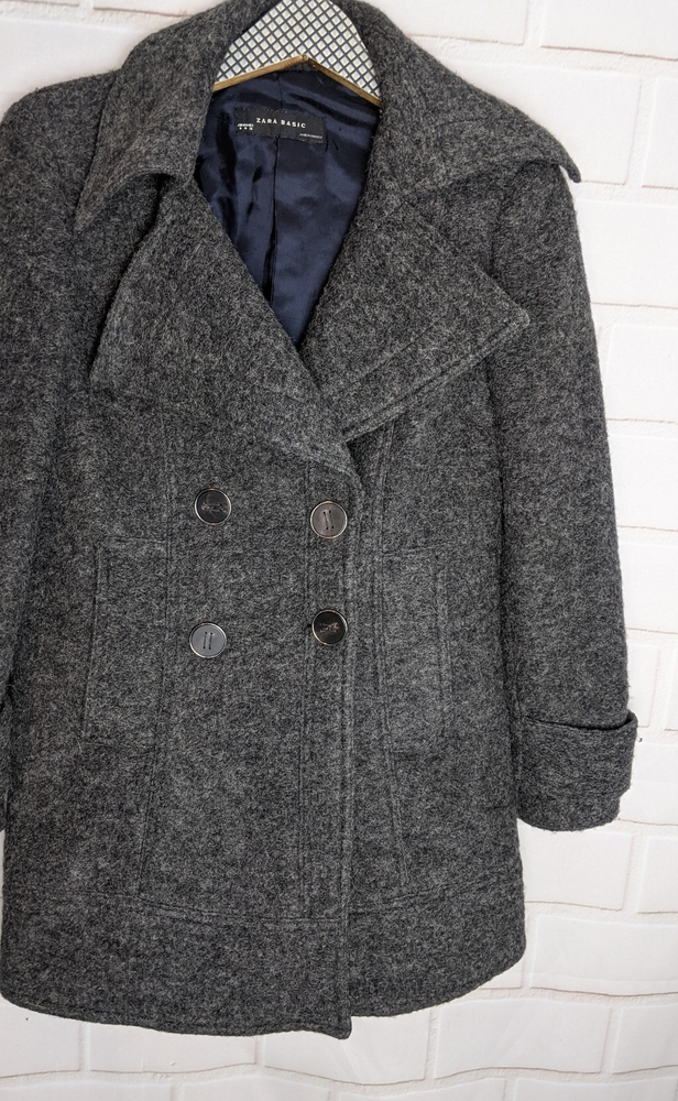 Zara wool coat gray jacket
